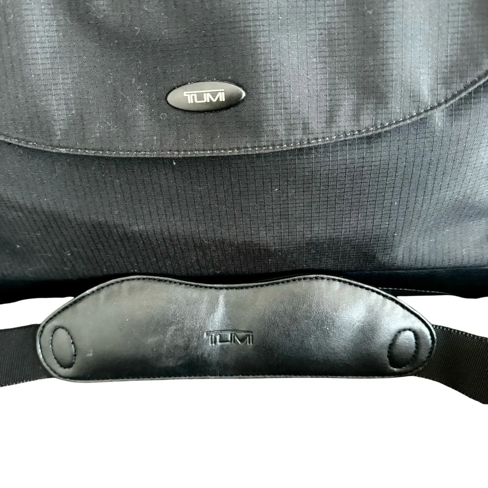 TUMI Alpha Laptop Bag Briefcase Black Ballistic Nylon Travel Bag